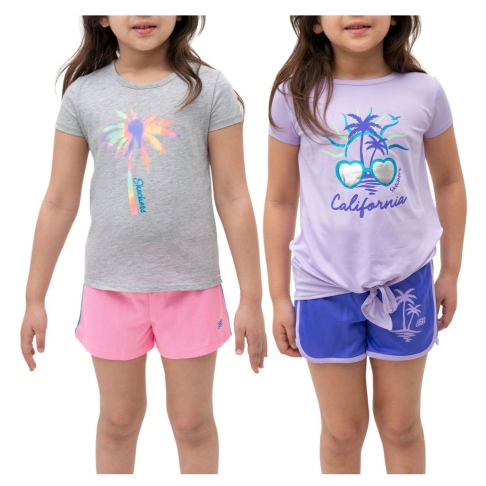 ***NWT 4PC SKETCHERS 5T SHORTS & TEES***